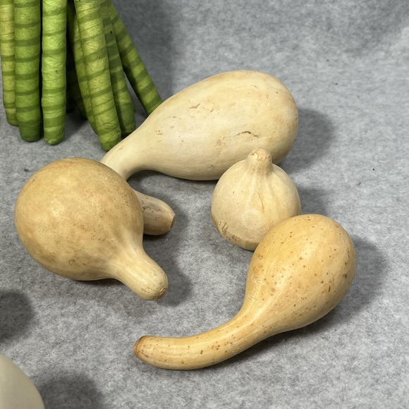 Faux Silk Vegetable Lot with Wicker Metal Basket Centerpiece Farmhouse Playhouse - Picture 15 of 16